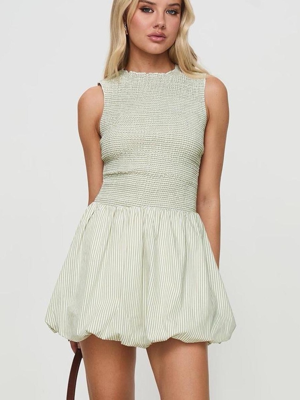 Princess Polly Smocked Green Mini Dress